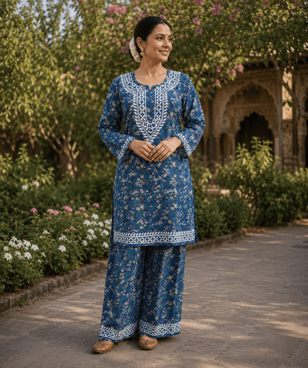 Mul Set Print Blue image 1