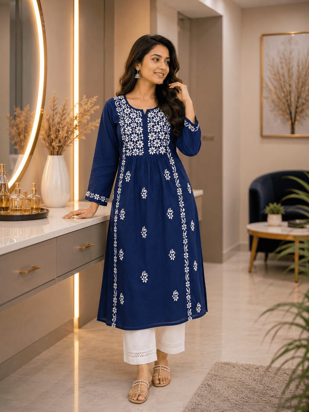 Nyra Kurti Blue image 1